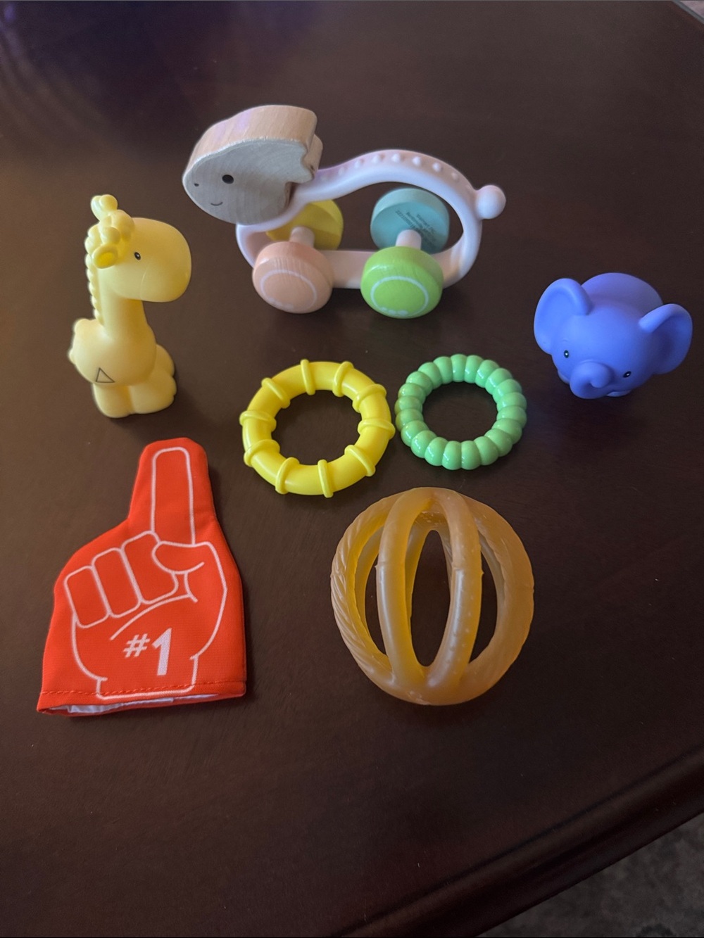 Baby Bath & Teething Toy Set - Pastel Multicolor